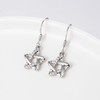 LAXPICOL Star Drop Earrings For Teenage Girls, Silver Dangle Earrings