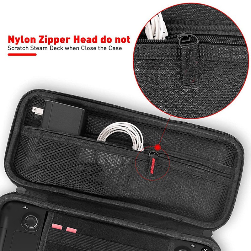 Game Console Carrying Case Nylon EVA Shockproof Waterproof Hard Shell
