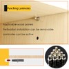 Rustark 120 Pcs 4 Styles Nickel Plated Shelf Pins Bracket