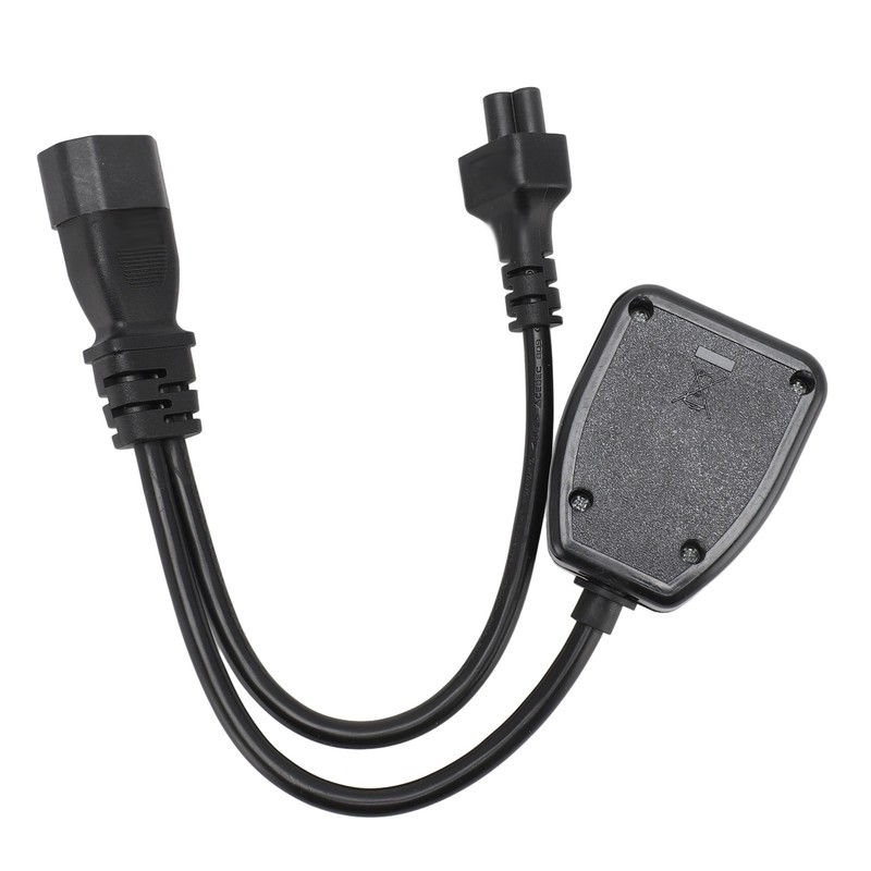 IEC320 C14 Male to C5 and Female Power Cord C14