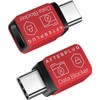 Afterplug USB-C to USB-C Data Blocker 2-Pack – Anti Juice Jacking, Charge-Only, Case-Friendly Design, Supports Up to 240W PD Fast Charging – Red          Ask ChatGPT