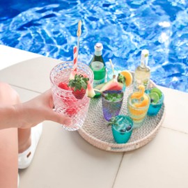 BELLAFORTE Shatterproof Tritan Plastic Tall Tumbler, 19oz Drinking Glasses Set of 4 - Laguna Beach Unbreakable Outdoor Drinkware for Party, Poolside, Indoor Use - Dishwasher Safe, BPA Free - Clear