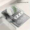 HomeCraft Silicone Dish Drying Mat Large – Durable Space-Saving Construction,