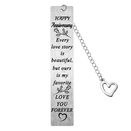 malyunin Wedding Anniversary Gifts for Husband Wife Couple Anniversary Gifts Bookmarks for 1st 40th 50th Wedding Anniversary Gifts (Every Year)