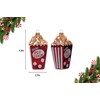 2 Count Glass Popcorn Christmas Ornaments for Christmas Tree