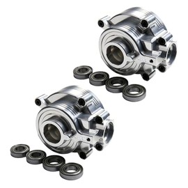 GTBRacing 7075 CNC Aluminum Gearbox Case for 1/5 RC Car Losi DBXL DBXL-E V1.0 V2.0 and MTXL Universal Gear Box Upgrade Part (7075 Silver)