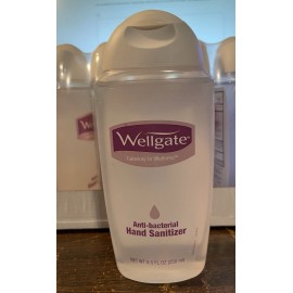 Wellgate Anti-Bacterial Hand Sanitizer 8.5 Oz (6 Pack) in package Lot