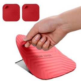 MAOYONG - Tapón de desagüe de Ducha, Cubierta Cuadrada de Silicona para baño, tapón de Tina, tapón de desagüe para Fregadero de Cocina, tapón de Drenaje de 5.9 Pulgadas, Color Rojo, 2 Unidades