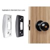 MOSECYOU Oversized Door Strike Plate, Heavy Duty Version, Reinforced Enlarged
