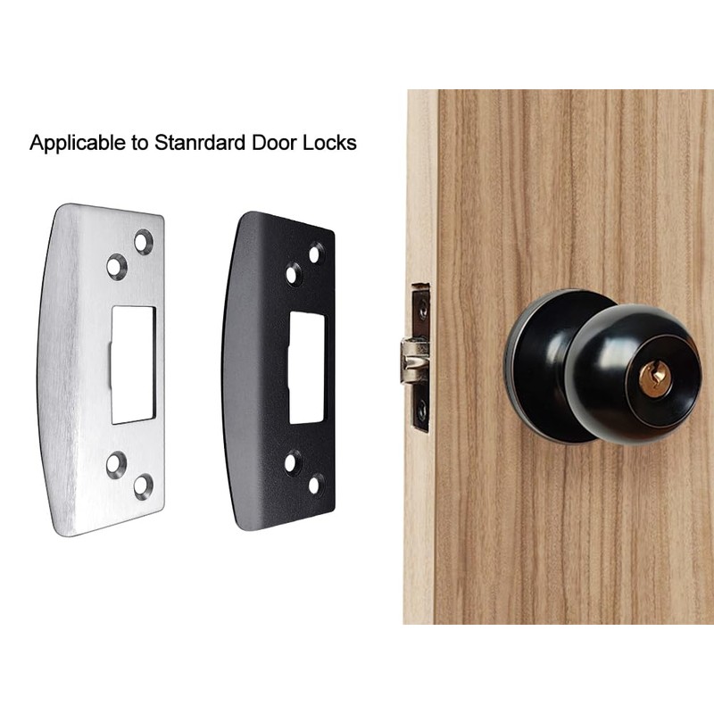 MOSECYOU Oversized Door Strike Plate, Heavy Duty Version, Reinforced Enlarged