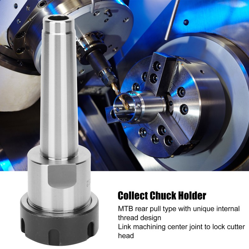 CNC Milling Tool Holder Collet Chuck Morse Taper Shank Flat