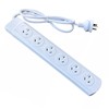 Power Board with 6-Way Outlet Socket, 1 Metre Extension Lead