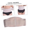 FOMIYES 2pcs Waist Brace Heating Pad Elastic Belt for Lumbar