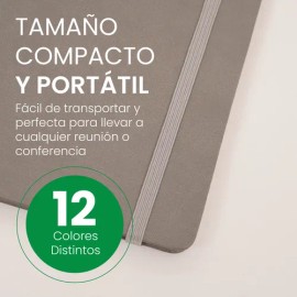 Libreta Tipo Moleskine De Poliuretano Cuaderno Escritorio                                                                                             