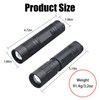 ZYUNMALL Blue Light Flashlight Single Mode Zoomable Blue LED Flashlights