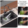 19.7 * 17.7in Drop In Kitchen Sink,Black Stainless Steel Single