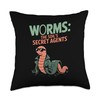 Worm Composter for Sustainable Soil Enrichment Fans Throw Pillow