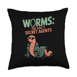 Worm Composter for Sustainable Soil Enrichment Fans Throw Pillow