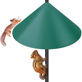Gtongoko 19 Inch Squirrel Baffle Green 1 Pack for Bird Feeder Pole Squirrel Guards for Shepherds Hook Stopper for Bird Feeders