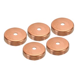 PATIKIL Copper End Cap Pipe Fitting Welding Plugs for Water Pipe Clean HVAC Cold System Pack of 5