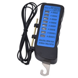 Nimomo Neon Fence Voltage Tester, 12 KV 2000 to 12000 V, 8 Neon Indicator Lights, Waterproof Fence Tester for Farms, Current Tester, Pasture Fence, Portable Digital Electric Fence Voltage Tester