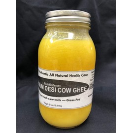 32oz/ 2Lb PREMIUM Organic Cow Ghee Grass-Fed Clarified Butter Non-GMO Lactose FREE Ghee Oil