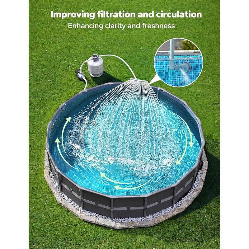 Whale Tail Pool Fountains for Above and In-ground Pools