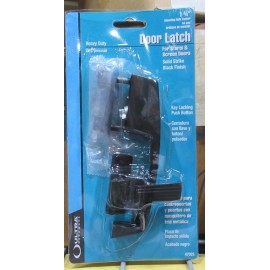 Ultra Hardware 47025 Storm Screen Door 1-3/4" Key Lock Push Button Black