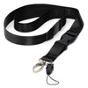 Black Detachable 2cm Flat Lanyards With Buckle, Safety Breakaway Pull,