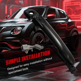 JUUDDENPARTS 80644-3WC2A Front Right Driver Side Exterior Door Handle, Replacement for Juke F15 2010-2022, Replaces 80640-3WC2A 80644-1FE0A 80640-1FE0B 82644-1FA5A