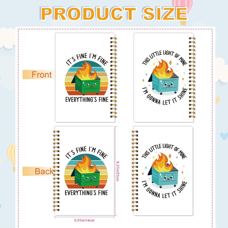 Wxiben This Little Light of Mine Notebook Journal 2 Pcs