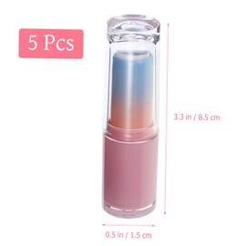 Beavorty DIY Lipstick Tube Set of 5 Bottles Gradient Lip Tint Peel Off Leakproof Easy to Use