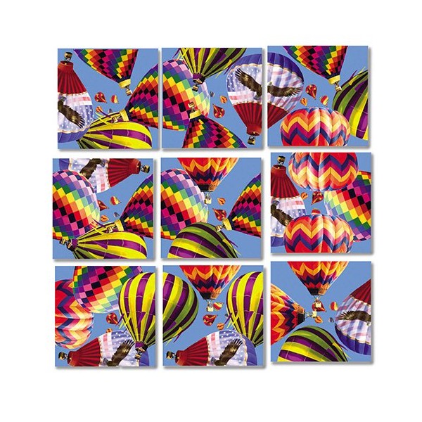 Scramble Squares Hot Air Balloons 9 Piece Challenging Puzzle -