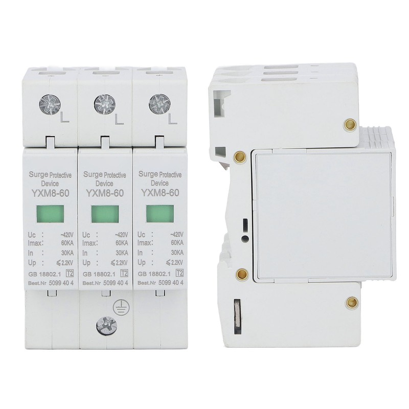 3P Surge Protective Device Flame Retardant PC Material Voltage Protection