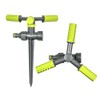 Bradas 3-Arm Circular Sprinkler with Ground Spike Sprinkler Lime Line