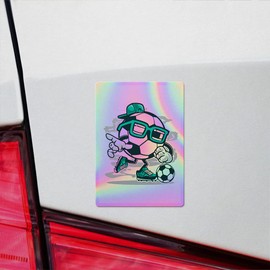 Holographic Decal Stickers of Street Soccer Premium Waterproof Vinyl Decal Stickers for Laptop Phone Accessory Helmet Car Window Mug Tuber Cup Door Wall Decoration NVCVER3g32961HO