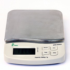 Tree MRB-1200 Mid Resolution Balance Precision Compact Digital Scale 1200 Grams x 0.1 Gram