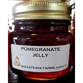 POMEGRANATE JELLY 8 OZ ORGANIC LOCAL MADE BATCHES ARTISANAL BATCHES SEASONAL FRUITS GLUTEN FREE VEGAN FRIENDLY
