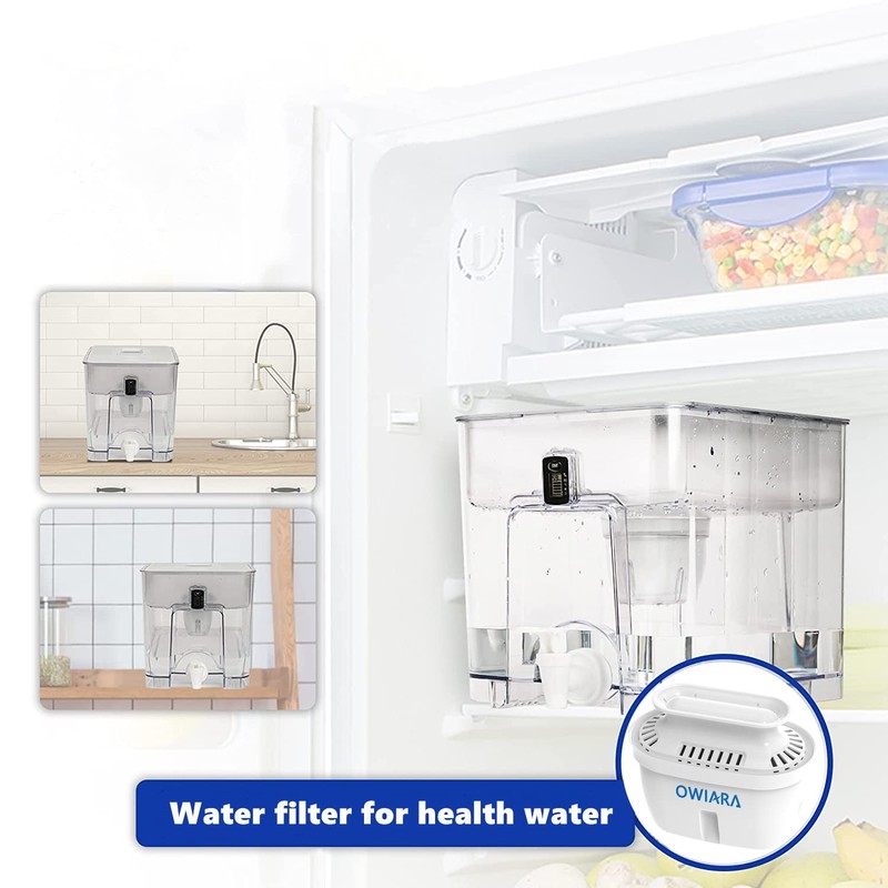 OWIARA Standard Water Filter, Standard Replacement Filters for Pitchers and