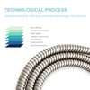 OFFO Shower Hose, Brushed Nickel 1.2m Kink Free Stainless Steel