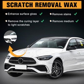 Scratch Remover for Vehicles,2025 Upgraded Car Scratch Removal Wax,Cars Scratch Repair for Vehicles Deep Scratches,Car Scratch Remover Kit with Sponge for Cars Paint Polishing & Repair (2PCS)