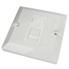 kenable RJ45 Face Plate Wall Sockets Cat5E Single 1 Port