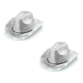 Set De 2 Sombreros De Vaquero Con Luz Para Boda