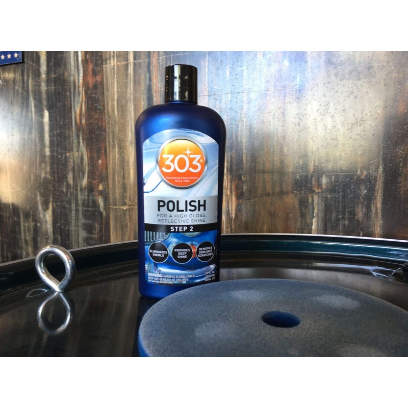 303 Polish - for High Gloss, Reflective Shine - Eliminates