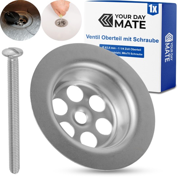 Replacement Valve Top with Mounting Screw, for Sink Drain Valves,