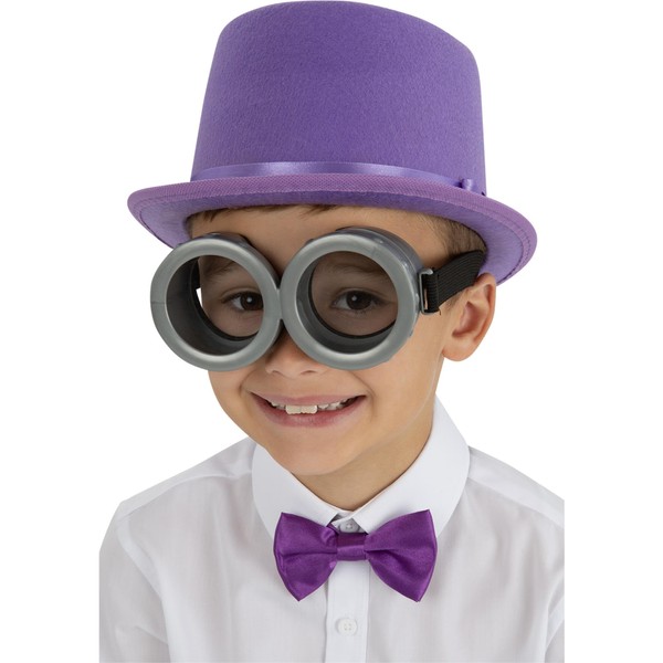 Smiffys Kids Grey Goggles, Clear Lense, Boys Fancy Dress, Child