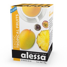 Alessa Gourmet Tea Exotic Tropical Fruits Tea, 20 bolsas