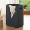 OIAHOMY Laundry Hamper, Laundry Basket，Rectangle Cotton Large Blanket Storage Basket