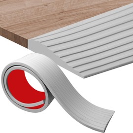 Storystore Threshold Ramps for Doorways, 3'' Wide x 3.3 FT Self-Adhesive Rubber Wheelchair Threshold Ramp, 2/5 Inch Rise Door Thresholds Strip for Wheelchair Stroller Scooter Reducer (Grey)