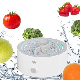 LKJYBG Mini Fruit Vegetable Cleaning Machine Portable Household Disassemble Ipx 7 Waterproof Food Purifier White High-spec